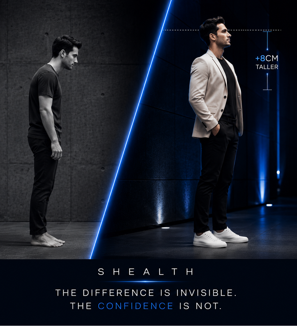 SHEALTH invisible height sneaker
